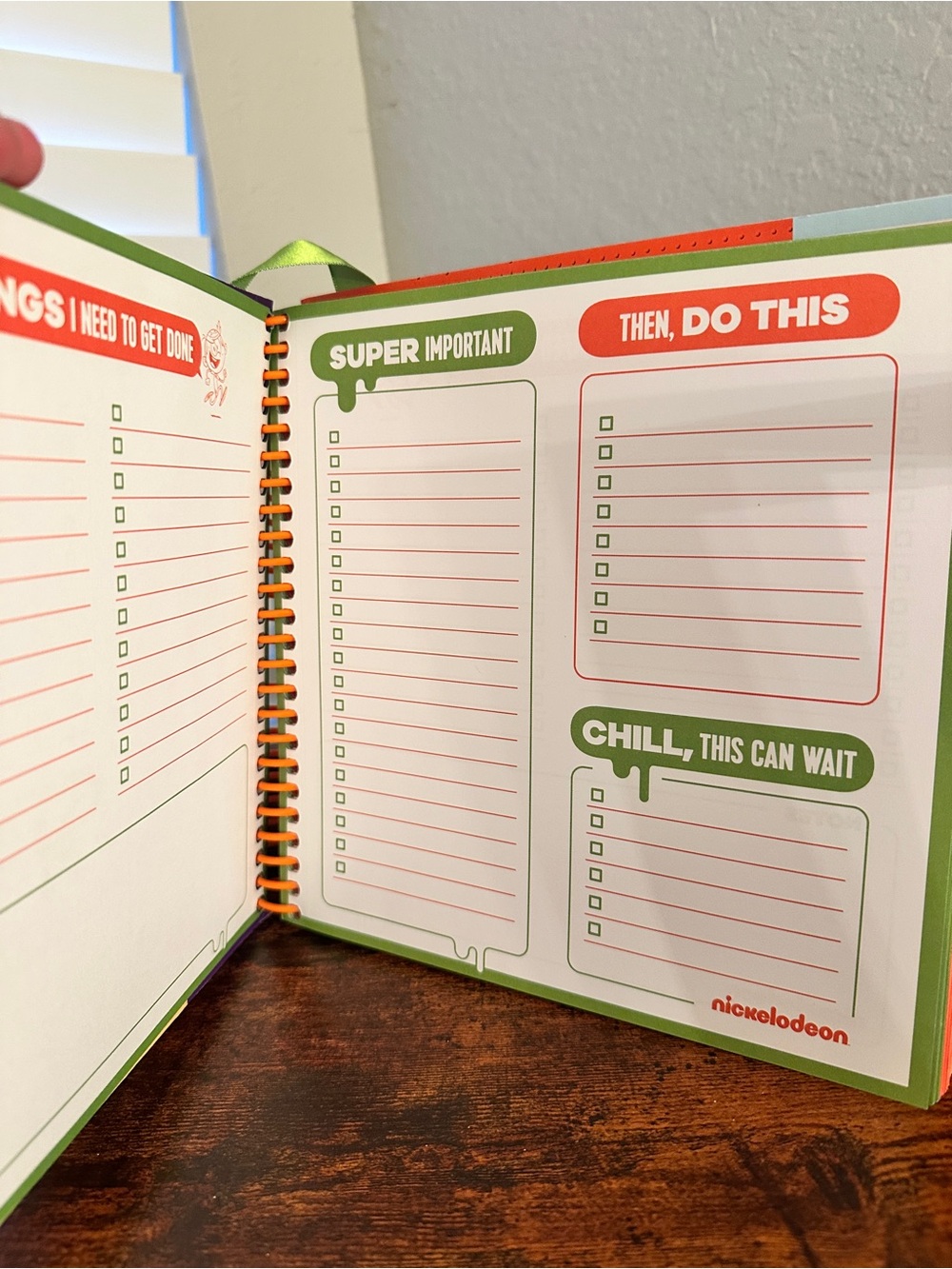 2017-2019 Nickelodeon Slime Calendar Sticker Notebook SpongeBob Unused W/Cup New - Picture 4 of 11